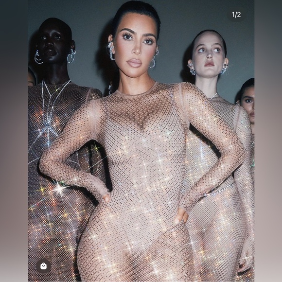 Swarovski x skims maxi dress 🤎 NIB - Picture 8 of 12